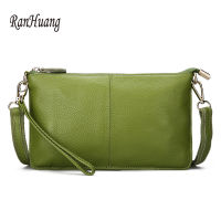 RanHuang Women Genuine Leather Day Clutches Candy Color Shoulder Bags Womens Fashion Crossbody Bags Small Clutch Bags