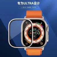 ฟิล์มป้องกันหน้าจอนาฬิกาสำหรับนาฬิกาแก้วเอชดีของ Iwatch ทำจากโลหะ Apple + Watchs8นิรภัย49มม. วงแหวนพิเศษ