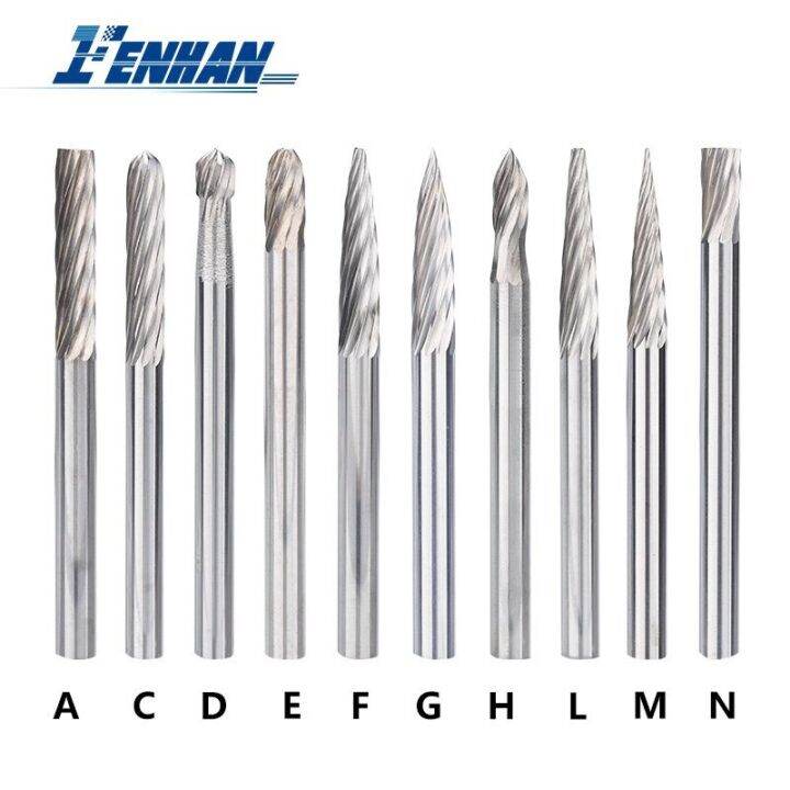 Rotary Tool Burrs Set 3Mm Shank Rotary Files Carbide Burrs Wood Carving