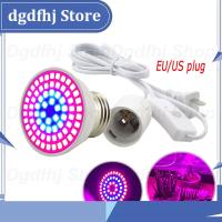 Dgdfhj Shop 72 LED Grow Light Bulbs Plant Growing lights Lamp for Plants with E27 EU US UK Power Cable Set for Hydroponics Flower Vegetable