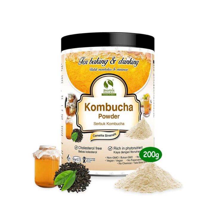(Halal) Bionutricia Kombucha Powder Rich Probiotics 200g Support