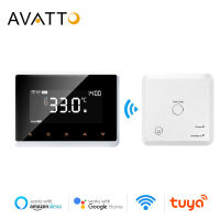 AVATTO Wifi Smart Thermostat,Tuya RF Wireless Temperature Controller สำหรับเครื่องทำน้ำอุ่นหม้อต้มก๊าซ,ทำงานร่วมกับ Alexa Home