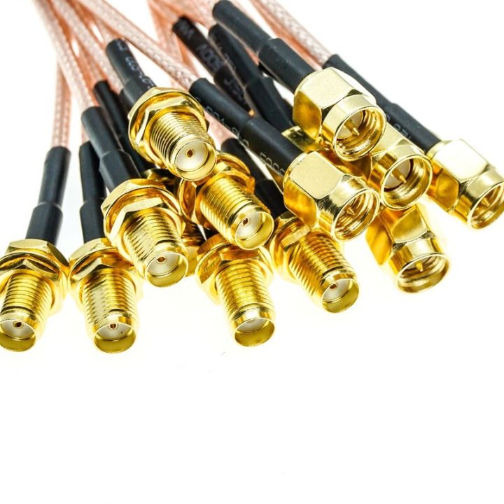 5pcs-lot-sma-male-plug-to-sma-female-bulkhead-connector-rf-cable-jumper-pigtail-rg316-electrical-connectors