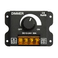 ▪◎✸ DC12V 24V LED Dimmer 30A 360W 720W for Lamp Strip Light Tape 12V Spot Led Dimming Controller Single Color Adjust Brightness