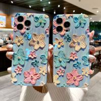 .Suitable For Fashion Retro Flowers Laser Phone Case iPhone 14 Pro MAX 13 12 11 X XS XR 7 8 Plus 14Plus Luxury Soft Shockproof TPU Cover