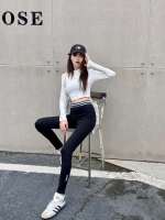 Autumn and winter new letter elastic waist design slim lift hip leggings woman