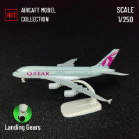 มาตราส่วน1:250โลหะการบิน20ซม.,กาตาร์ A380เครื่องบินรุ่นเครื่องบินขนาดเล็ก,ประดับห้องของขวัญคริสต์มาสของเล่นเด็กสำหรับเด็กผู้ชาย