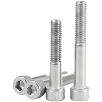 316 Stainless Steel Cup Head Half Tooth Inner Hexagon Bolt Half Wire Cylindrical Head Extension Screw M8 M10 M12