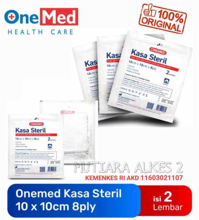 Onemed Kasa Steril X Cm Ply Isi Lembar Kassa Sterile X Cm Lazada Indonesia