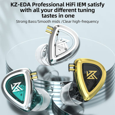 KZ EDA 3 In 1เซ็ตเบสหูฟังเหมาะกับ3.5มิลลิเมตรลวดเบสสมดุลHi-Res ชุดหูฟังในหูเสียงยกเลิกไฮไฟสายหูฟัง