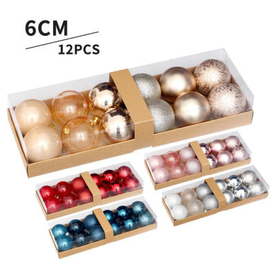 Festive Party Supplies Ornamental Baubles Exquisite Painted Ornaments Christmas Ball Ornaments Gift Box Decorations