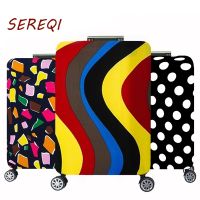 Travel Luggage Suitcase Protector Cover 18-30 Inch Washable Elastic Stretchy Dustproof Travel Colorful Pattern Suitcase Cover