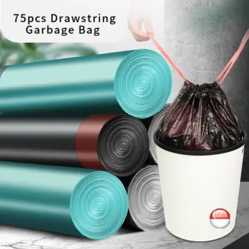 100PCS/5 Rolls Black Purple Green Blue Thicken Garbage Bags Vest