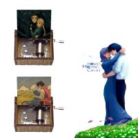 New Design Anime Howl 39;s Moving Castle Music Theme Merry Go Round of Life Howl Sophie Hand Music Box Wood Toy New Year Gift Kraft