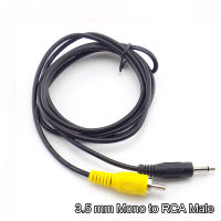 【CW】1.5M 3.5Mm Mono Male Plug Jack Connector To Single RCA Male AV Audio Video Cable Adapter Cord For Computer Laptop MP3MP4