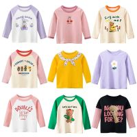 Girls T-Shirts Fashion Cotton Boys Children Kids Long Sleeves Cartoon Print T shirts Baby Child Tops Clothing Tee New 2021