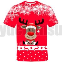 Fashion Santa Claus T Shirt Kids 3D Anime Merry Christmas Tshirt Tops Tee Teenager Streetwear Oversized T-Shirt 2022 New Year