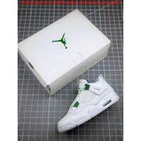 2023 New 【Original】 ΝΙΚΕ Ar J 4 Retro Green Metallicˉ White Green Basketball Shoes