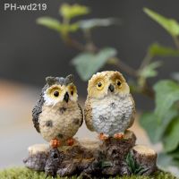 Figurine Miniature Small Owl Ornaments Bird Craft Nighthawk DIY Garden Pot Home Accessories
