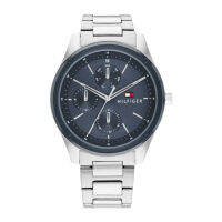 Tommy Hilfiger Heren Horloge รุ่น TH1710532 นาฬิกาข้อมือผู้ชาย สายสแตนเลส Silver/Blue