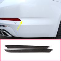 2Pcs Carbon Fiber For BMW New 5 Series G30 2017 2018 Car ABS Plastic Chrome Side Rear Decoration Strips Trims Car Essories