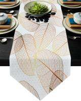 Autumn Woods Yellow Table Runner Christmas Decorations for Home Table Decorarion