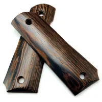 2pcs Custom Tactical 1911 Grips Accessories Wengue Wood CNC Tool Material Scales 