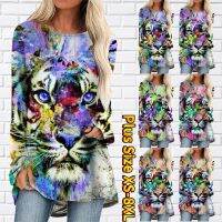 Loose Large Size Women Autumn Long Sleeved Hoodie Graffiti Printed Senior Texture XS-8XL