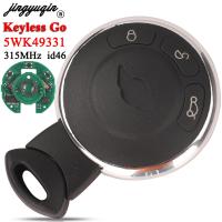 Jingyuqin 3ปุ่ม5WK4933 1 Kunci Remote Mobil ชิป Id46 315Mhz สำหรับ BMW MINI Cooper Cabrio Clubman Countryman Coupe Paceman