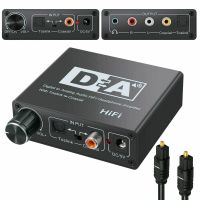 192KHz Digital Optical Coaxial Toslink to Analog RCA 3.5mm Audio Hifi Converter with SPDIF