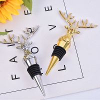 ☂✶✱ 1pc Stainless Steel Deer Stag Head Wine Pourer Unique Wine Bottle Stoppers Wine Aerators Bar Tools Christmas Wine Bottle Stopper