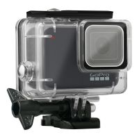 : "{&amp;gt; เคสกระเป๋ากล้องกันน้ำ45ม. สำหรับ Gopro Hero 7ถุงคลุมกระเป๋าดำใต้น้ำดำน้ำสีขาวเงินสำหรับ Go Pro Hero7อุปกรณ์เสริมตัวกรอง