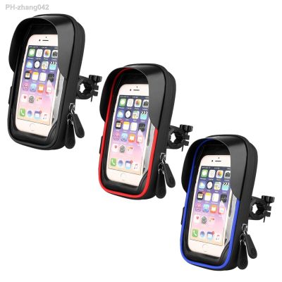 ☞ Waterproof Rainproof Bicycle Motorcycle Phone Holder Bike Phone Bag Sturdy 6.4inch Handlebar Holder ForIPhone forXiaomi