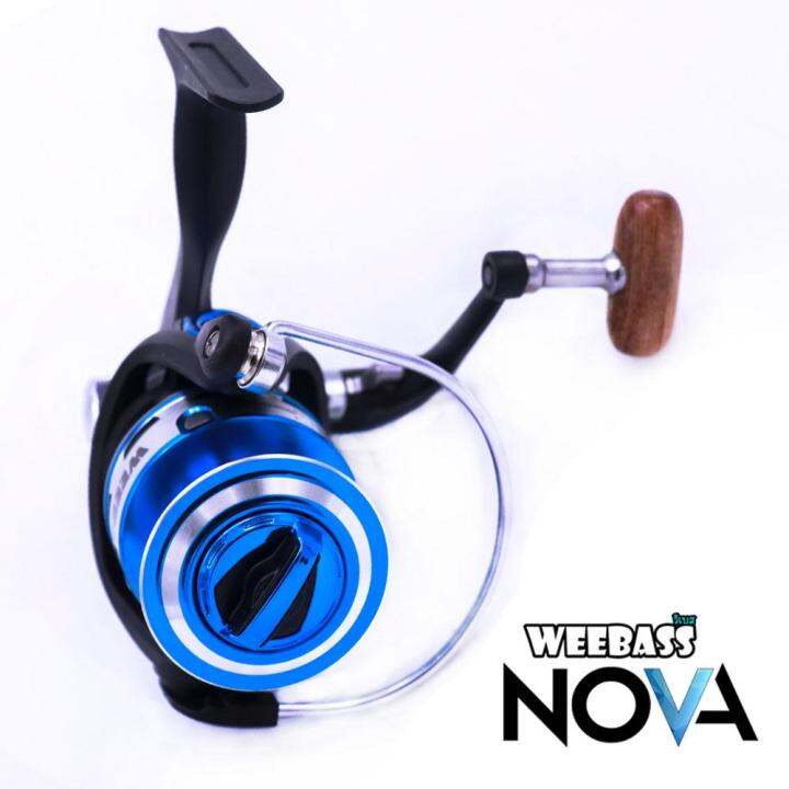 อุปกรณ์ตกปลา-weebass-รอก-รุ่น-nova-blue-4000-รอกตกปลา-รอกสปินนิ่ง-spinning