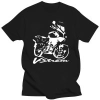 Hot Sale Motorcycle Cotton Suz Vstrom 650 v Strom for Men New Short Cotton Casual Men Slim Fit Slim T-shirt Cool Top