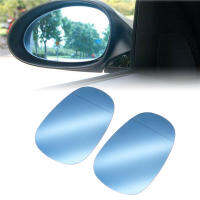 2 Pcs Car Heated Door Wing Mirror Blue Glass Wide Angle Anti Glare Left Right For BMW E90 E92 E93 2009-2012 Exterior Accessories