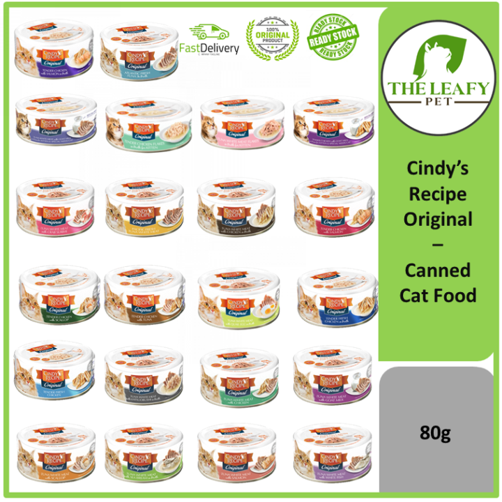 Cindy's Recipe Originals Cat Food Canned 80g Lazada