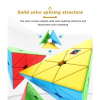 3x3x3 Triangle Cubing Classroom 3x3 Pyramid Cube Stickerless Magic Speed Professional Puzzle Education Toys For Kid  Educ Toy Brain Teasers