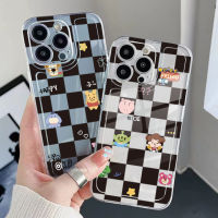 สำหรับ POCO X4 Pro M4 M3 Pro 5G X3 NFC GT F3ลายสก๊อตสีดำ Whinny Bear เสือดาวสีชมพูคุณภาพสูงขอบสแควร์ Air Cushion Cover Full Len ป้องกันกรณี