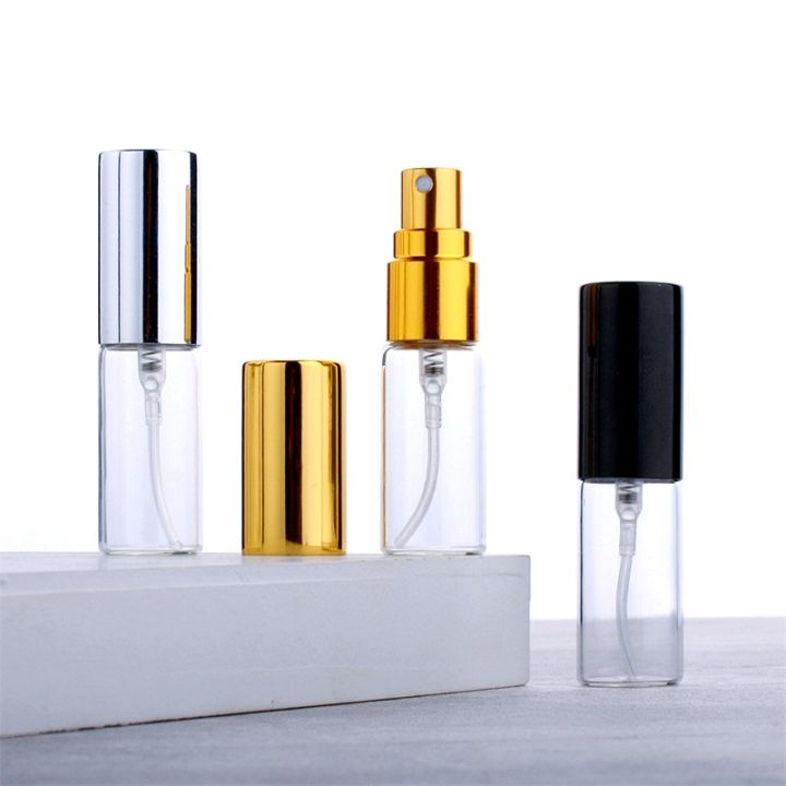 5ml-10ml-15ml-sample-bottle-atomizer-travel-silver-gold-empty-pump-glass-portable-refillable