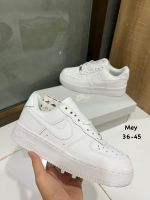 รองเท้าผ้าใบแอร์ฟอร์ช วัน (AF-1) 36-45EU +1 size รองเท้าผ้าใบผช รองเท้าผ้าใบผญ รองเท้าผู้ชาย-หญิง รองเท้าสีขาว รองเท้าใส่ทำงาน รองเท้าแฟชั่น V38B002 Store [BKK]