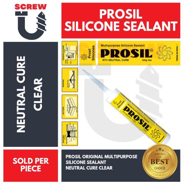 Prosil Original Multipurpose Silicone Sealant Neutral Cure Clear