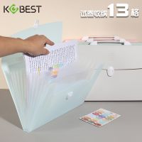 13 Pockets A4 Size Expanding Wallet File Folder Paper Document Storage Organ Bag Holder Office School Organizer