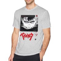 MenS T Shirts Guts Berserk Anime Fun Tees Short Sleeve Crewneck T-Shirt Pure Cotton Summer Clothing