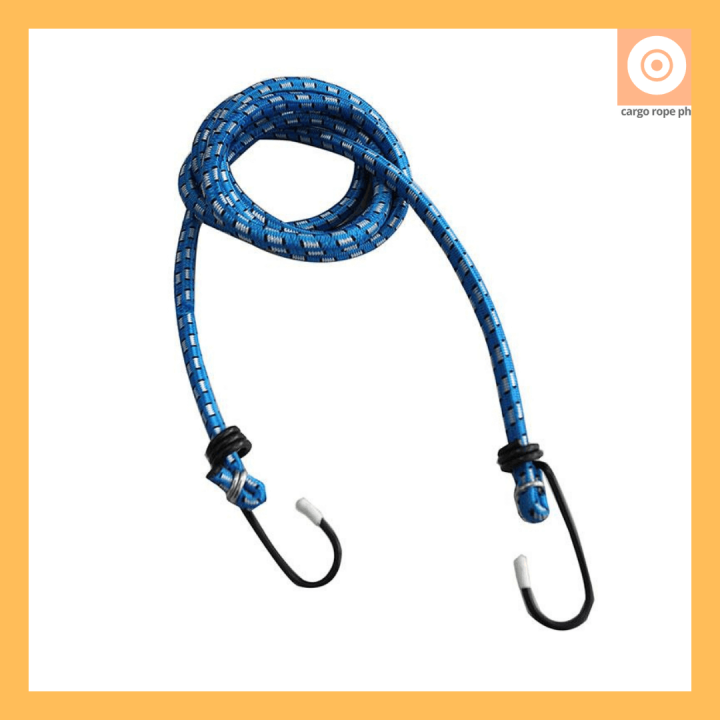 [CARGO ROPE PH] Elastic Rope 130CM 1PC BLUE Tali sa Motor with Hook ...