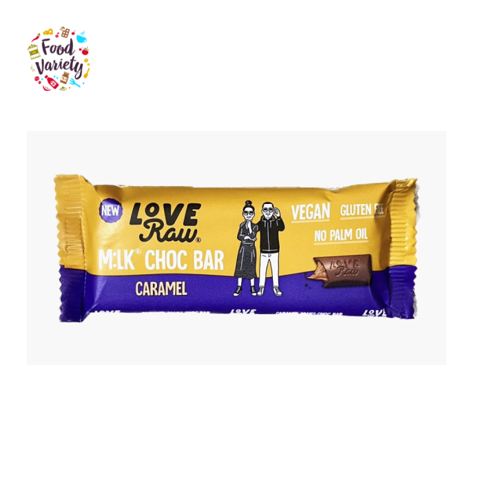 [Best Before 22Jun2023] Love Raw Caramel Milk Chocolate Bar 30g เลิฟ