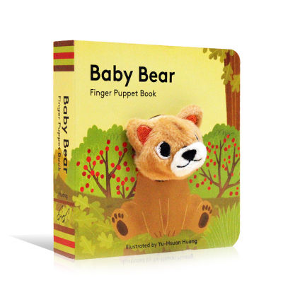 Baby bear finger puppet book English original picture book cardboard book small palm Book baby toy book 0-3 years old