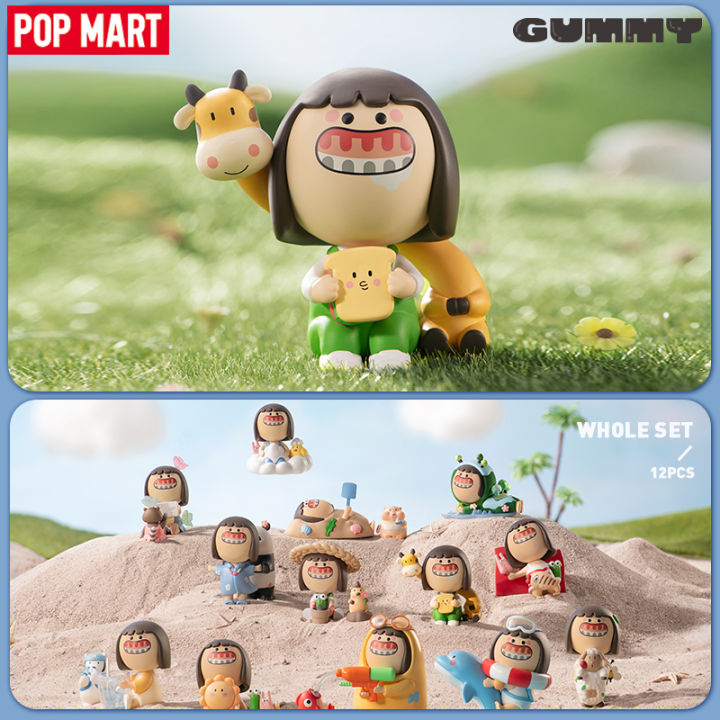 pop-mart-gummy-the-happy-land-series-ตุ๊กตาขยับแขนขาได้กล่องทึบของเล่น