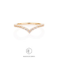 Maison de Jewels - Pave Wish Ring แหวนเงิน โรสโกลด์ ทอง แหวนดีไซน์  แหวนเพชร