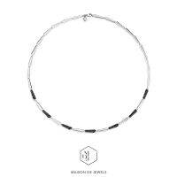 Maison de Jewels - Black Marque Necklace สร้อยคอเงินแท้ สร้อยคอพลอย พลอยนิล